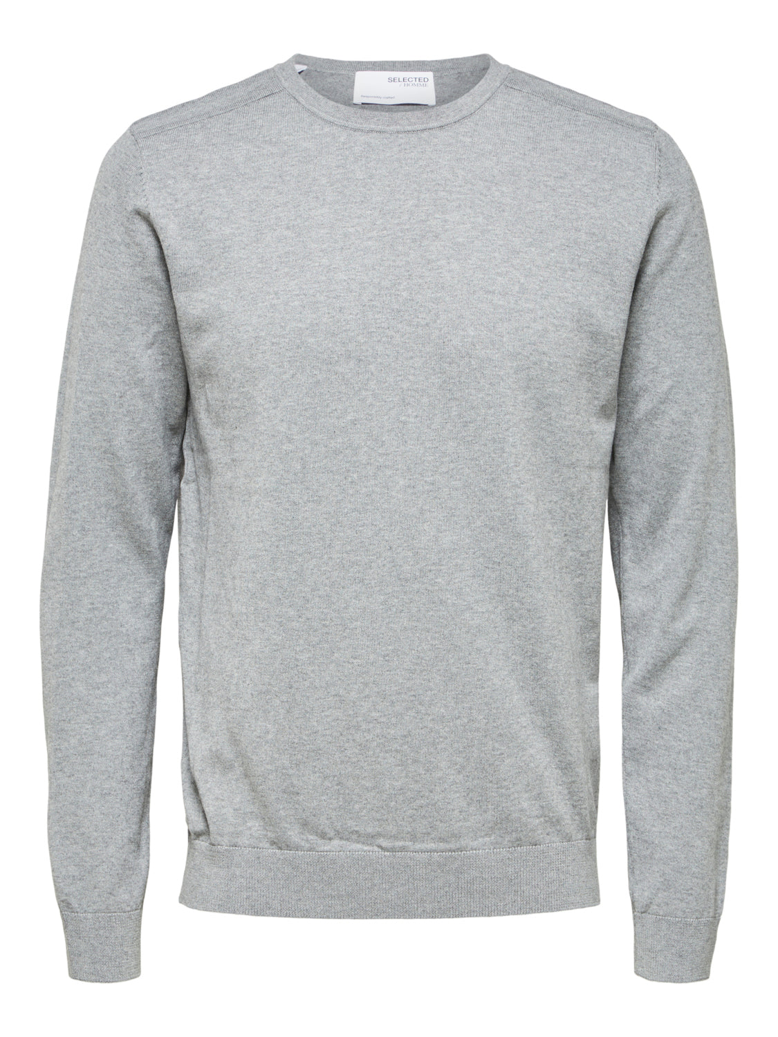 SLHBERG Pullover - Medium Grey Melange